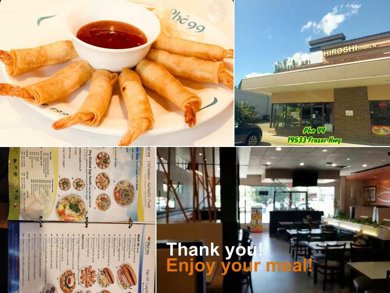 Phở 99 Langley Menu