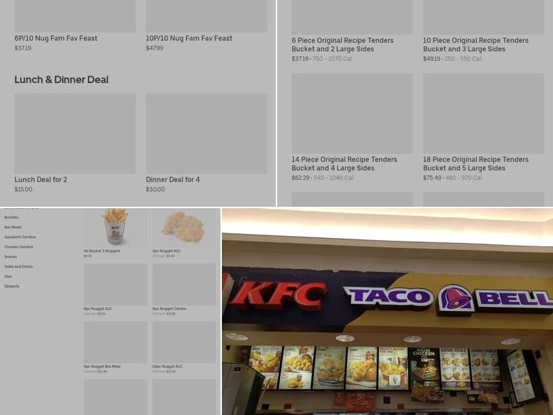 KFC Menu