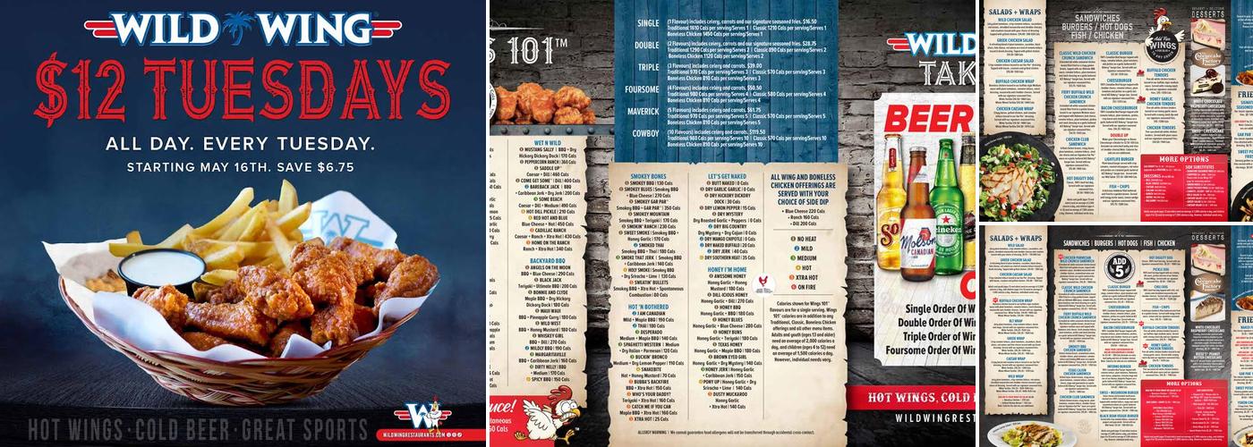 Wild Wing Menu