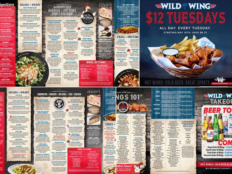 Wild Wing Menu