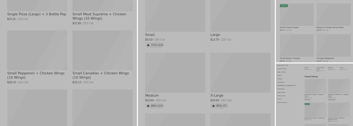 Pizza Pizza Menu