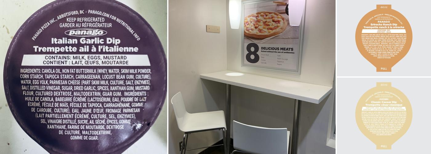 Panago Pizza Menu