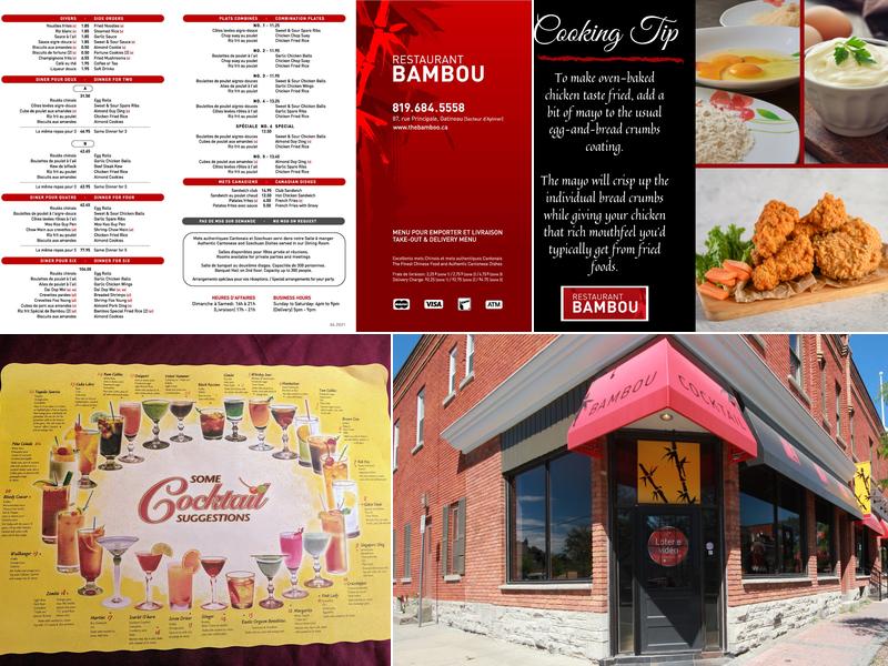 Bambou Restaurant Menu