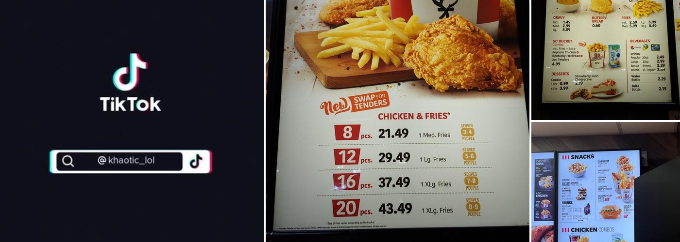 KFC Menu