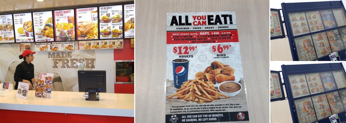 KFC Menu