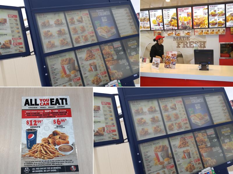 KFC Menu