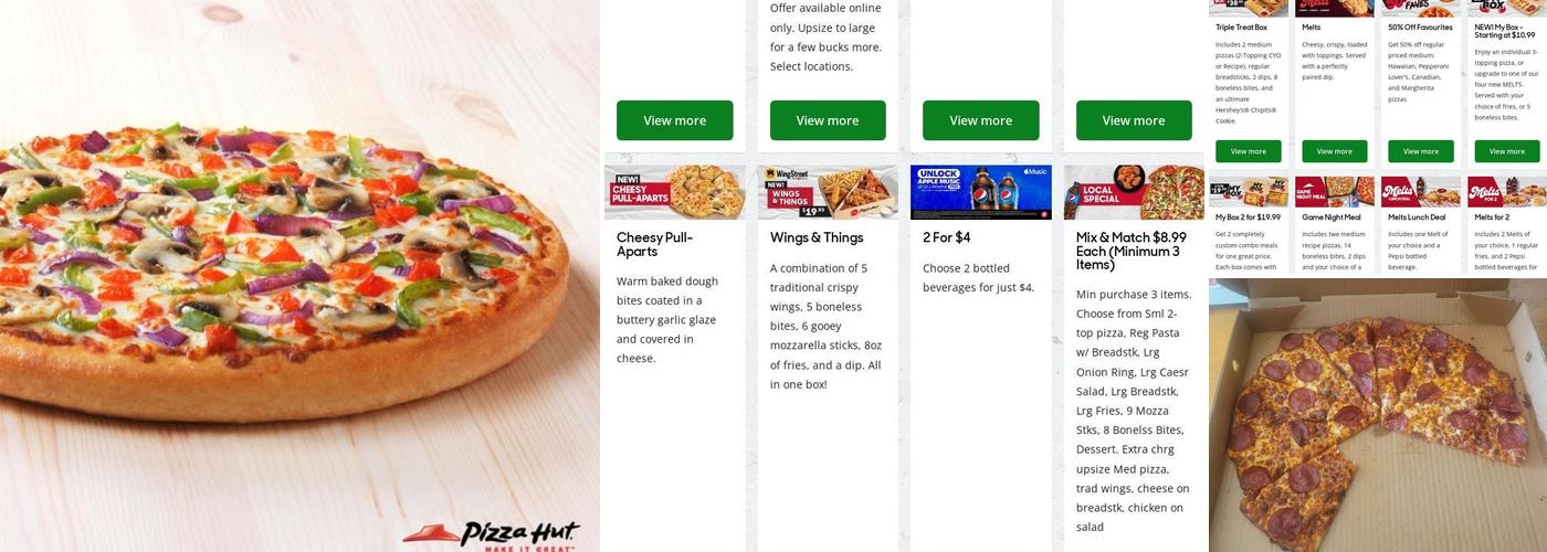 Pizza Hut Menu