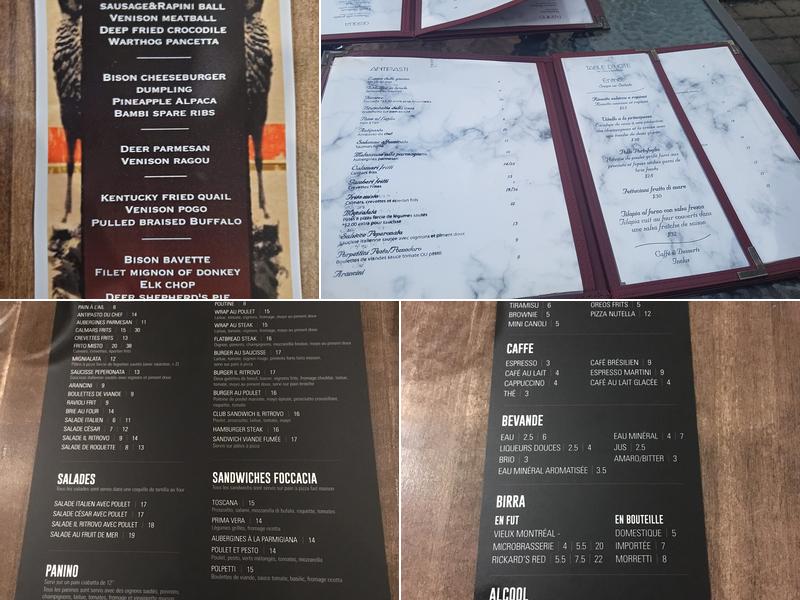 Trattoria Il Ritrovo Menu
