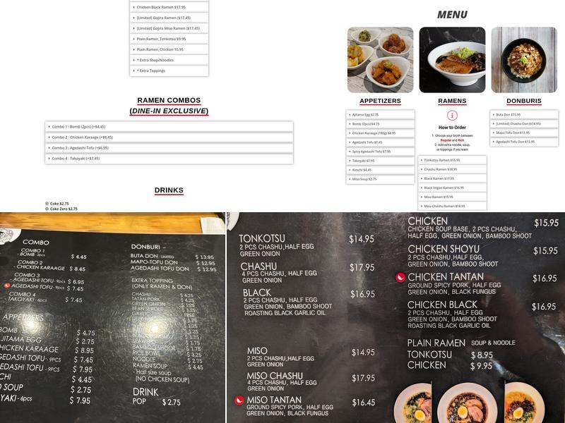 Kamamarui Ramen & Don Menu