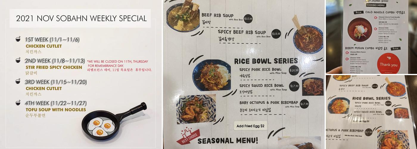 Cafe SoBahn Menu