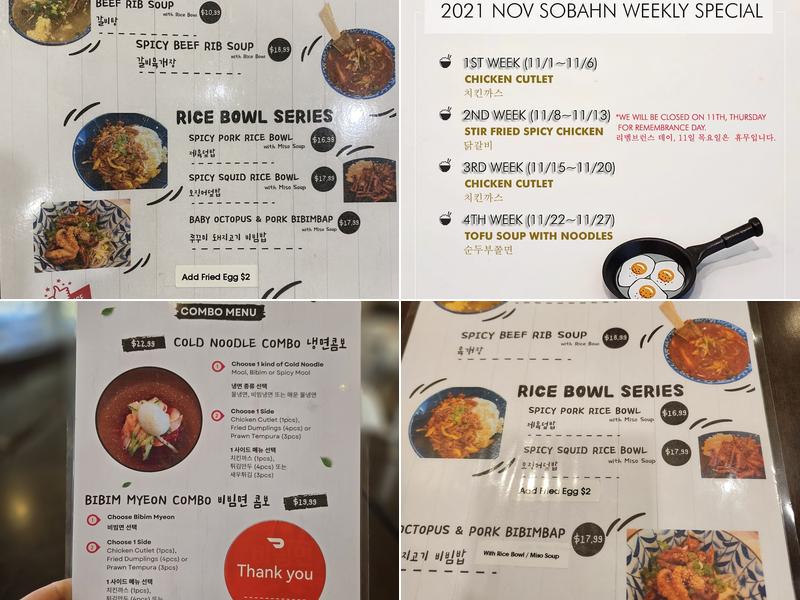 Cafe SoBahn Menu