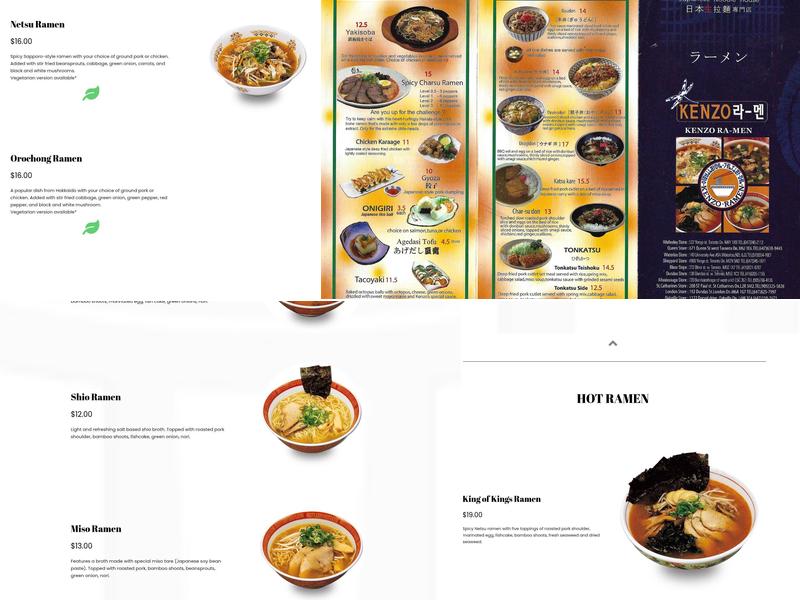 Kenzo Menu