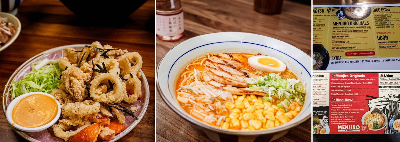 Menjiro Ramen Menu