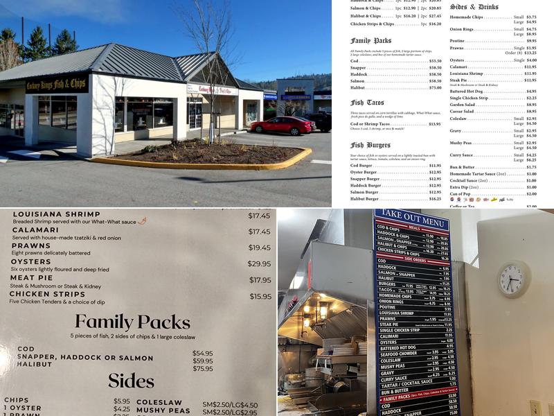 Cockney Kings Fish & Chips Menu