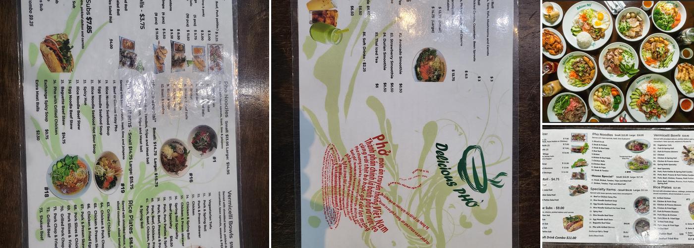 Delicious Phở Menu