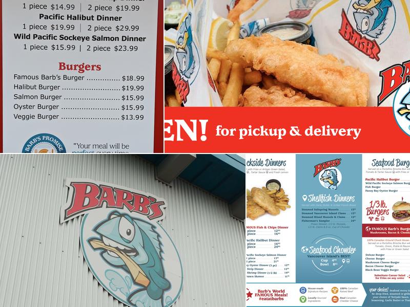 Barb's Fish & Chips Menu