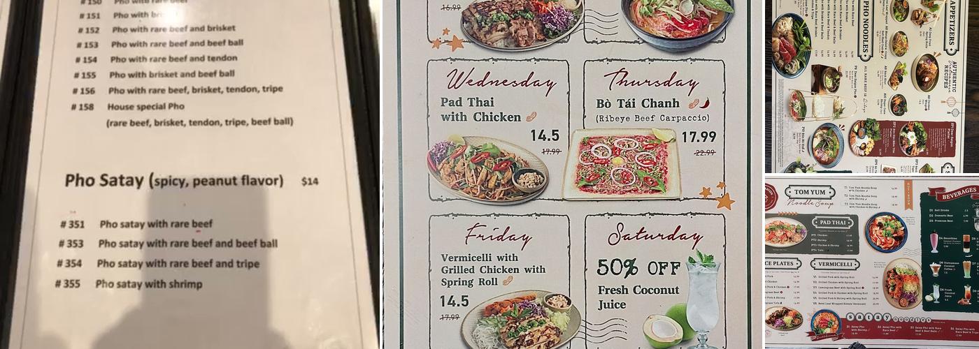 Dear Saigon Menu