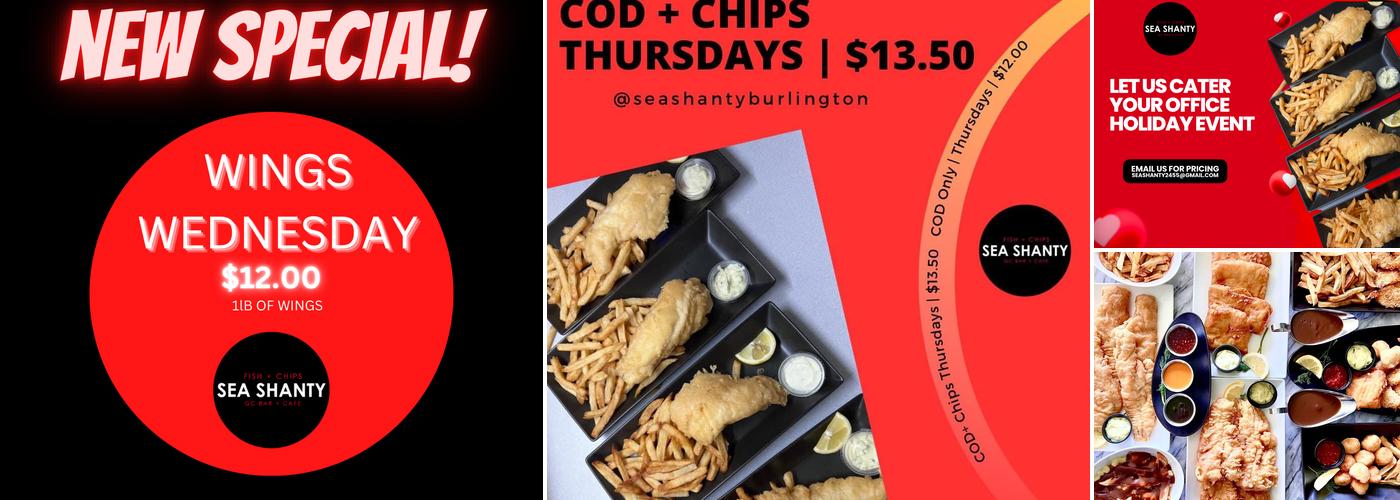 Sea Shanty Fish & Chips Menu