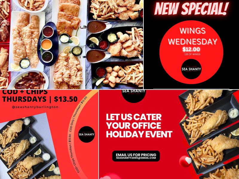 Sea Shanty Fish & Chips Menu