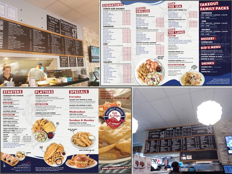 Halibut House Fish and Chips Menu