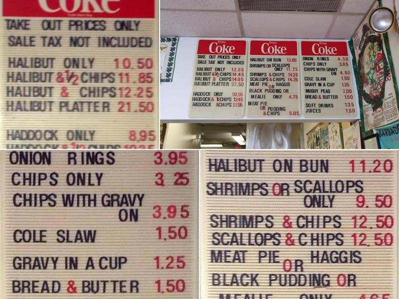 Jasper Fish & Chips Menu