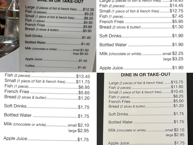 Your Fish & Chips Restaurant Menu