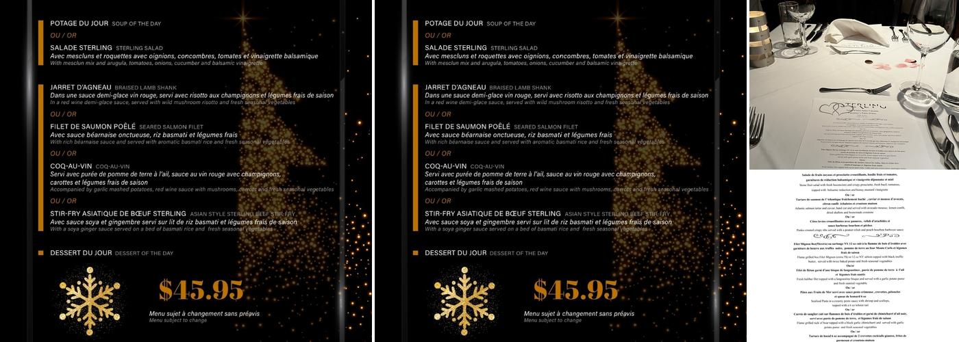 Sterling Menu