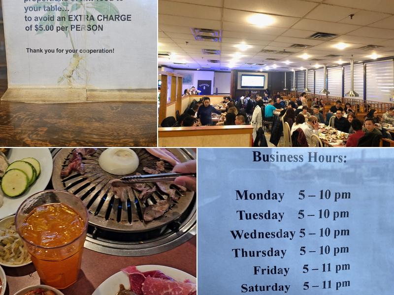 Ginseng Restaurant (Korean BBQ House) Menu