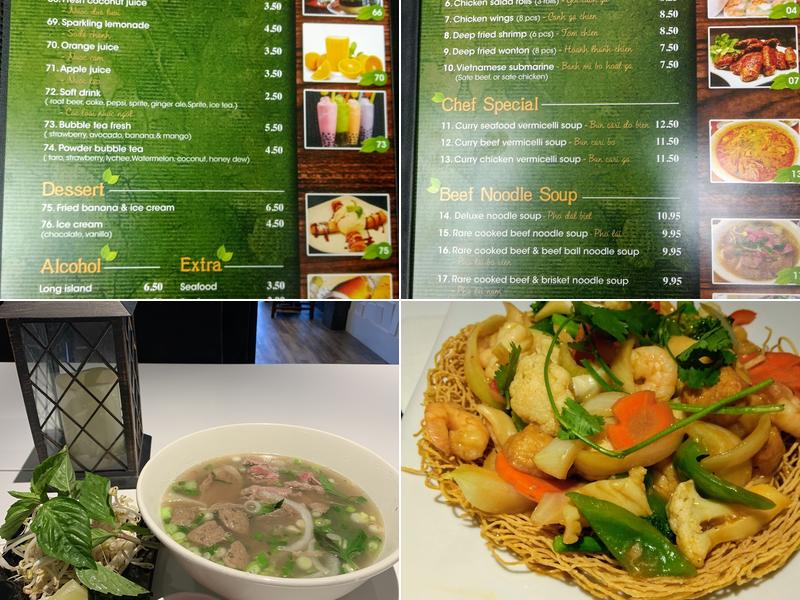 Pho Vy Menu