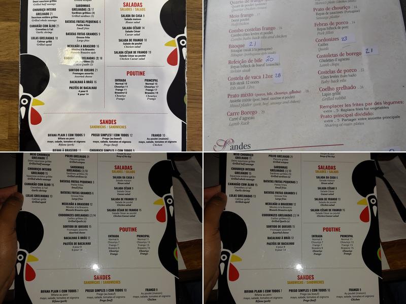 Braseiro Menu