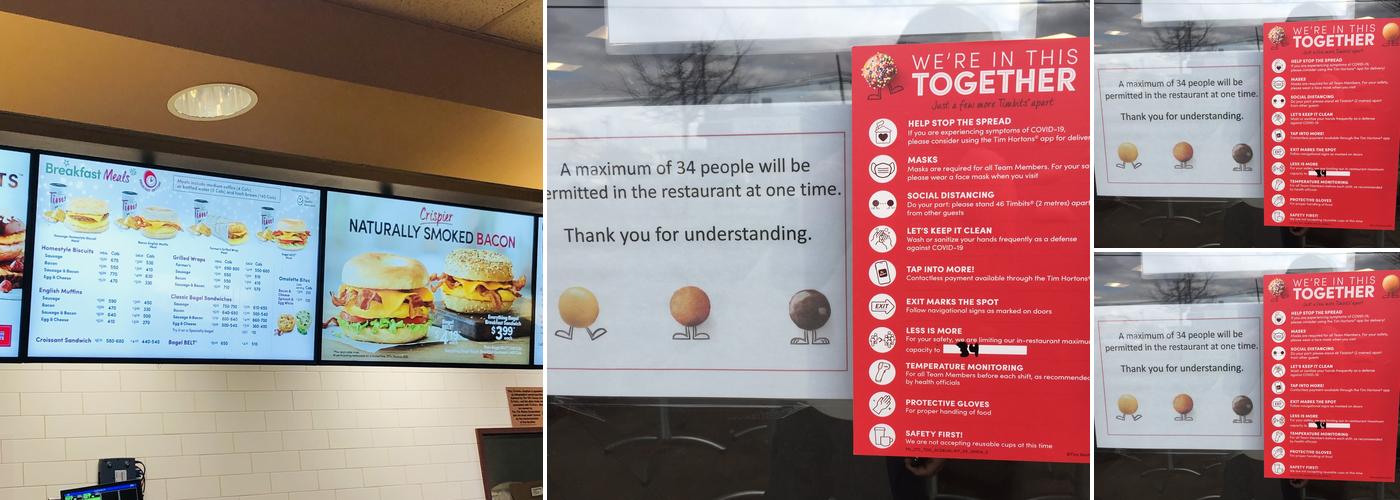Tim Hortons Menu