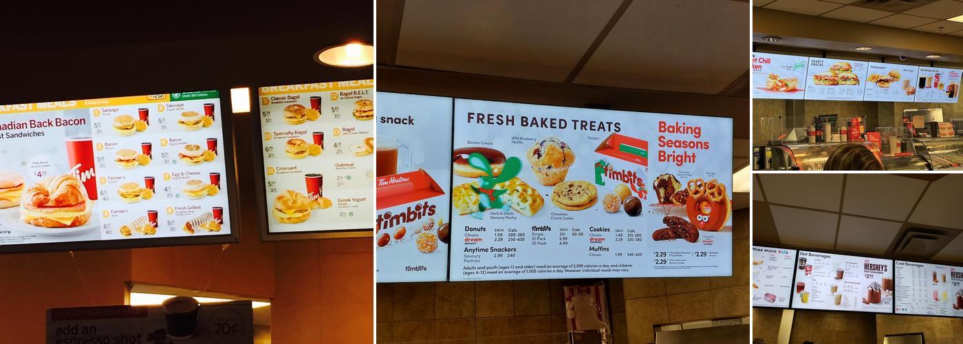 Tim Hortons Menu