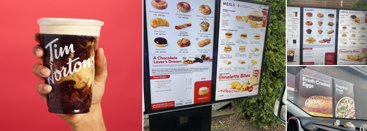 Tim Hortons Menu