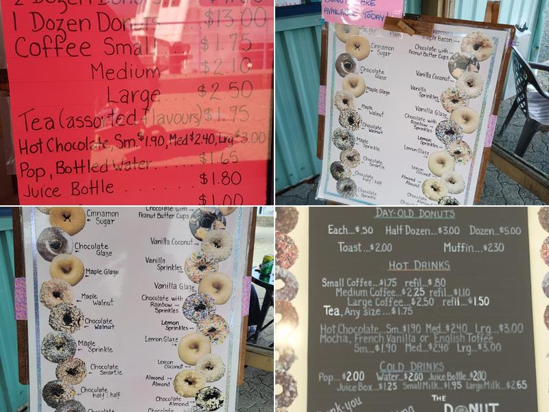 The Donut Shop Menu