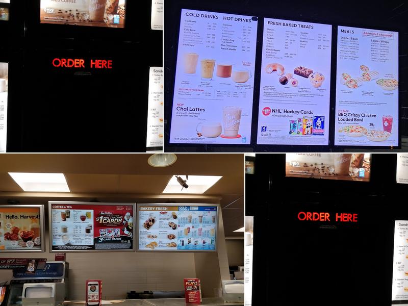 Tim Hortons Menu