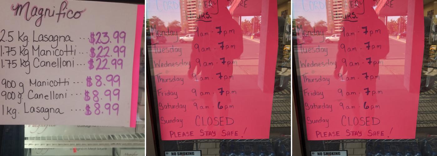 Cordi Italian Bakery Menu