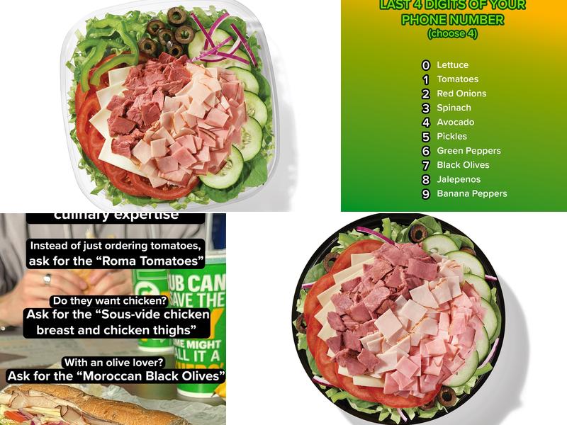 Subway Menu