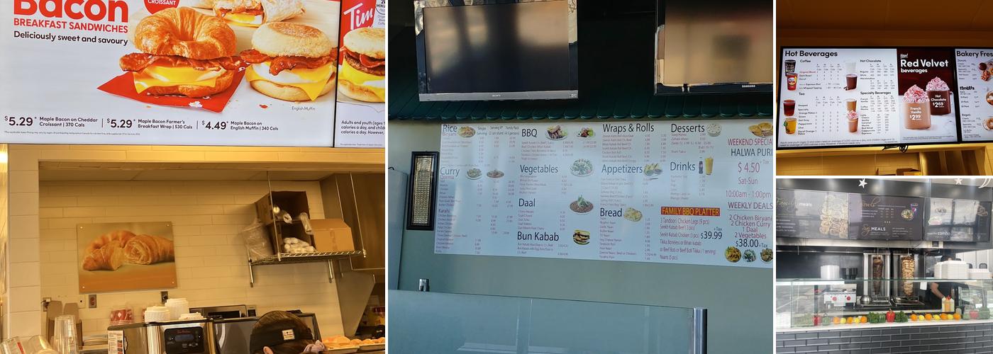 Tim Hortons Menu