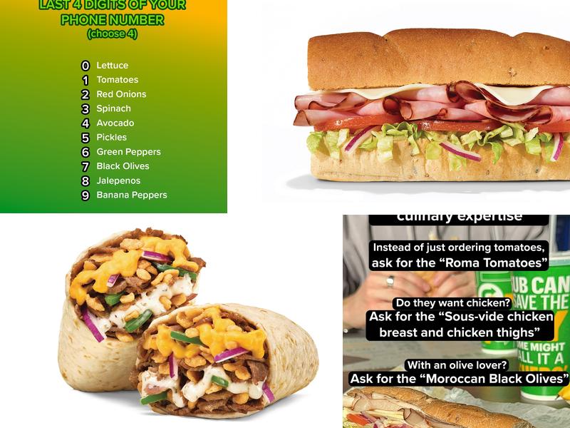 Subway Menu