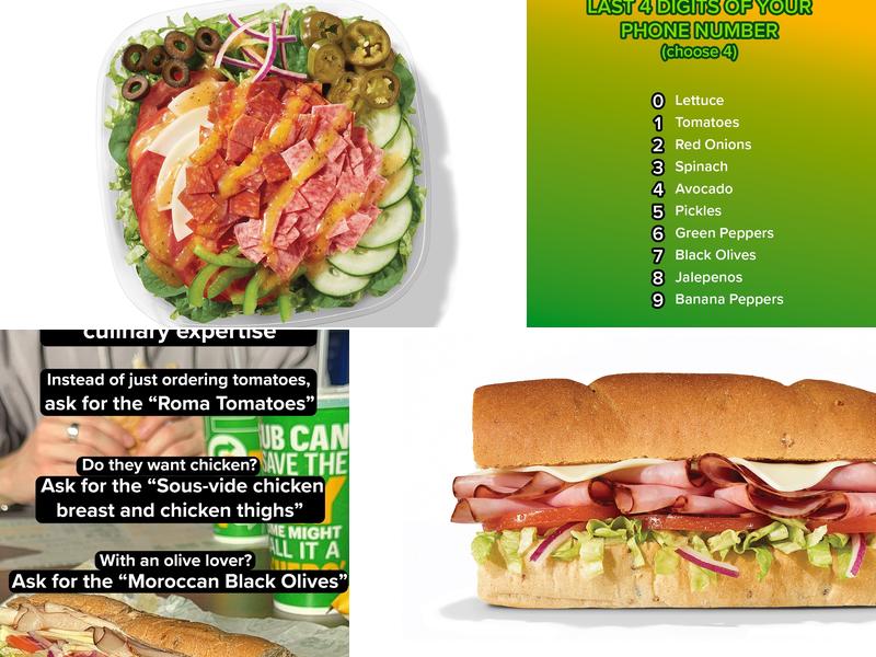 Subway Menu