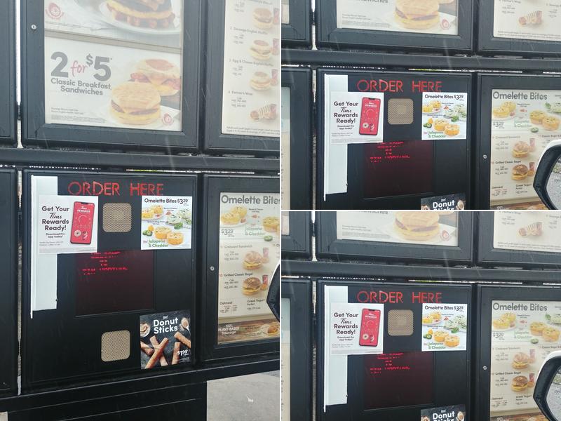 Tim Hortons Menu