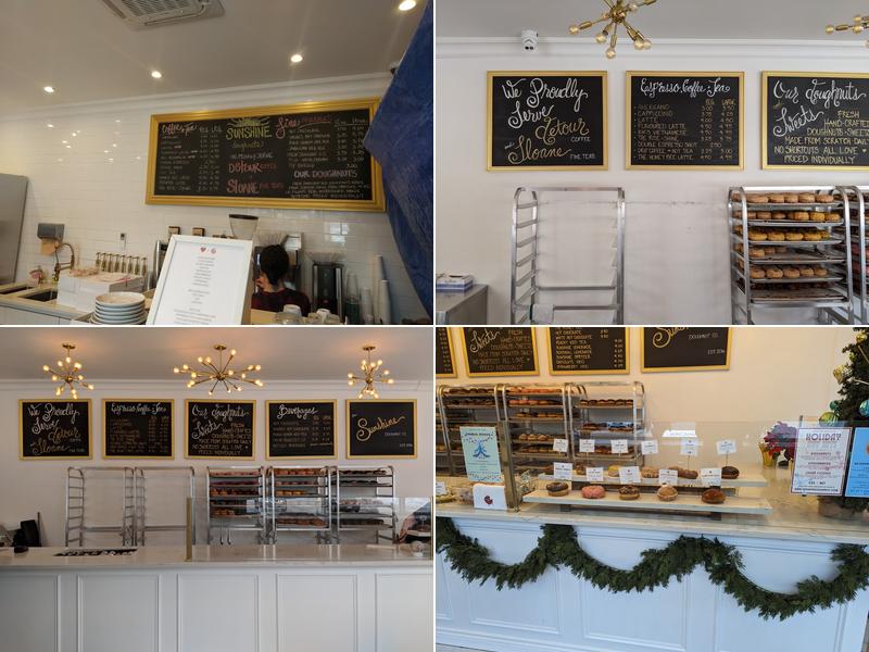 The Sunshine Doughnut Co. Menu