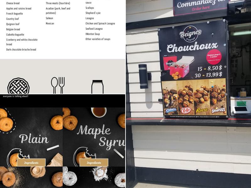 Beignes D'antan Menu