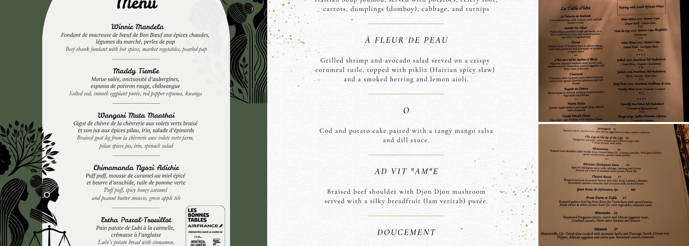 Le Virunga Menu
