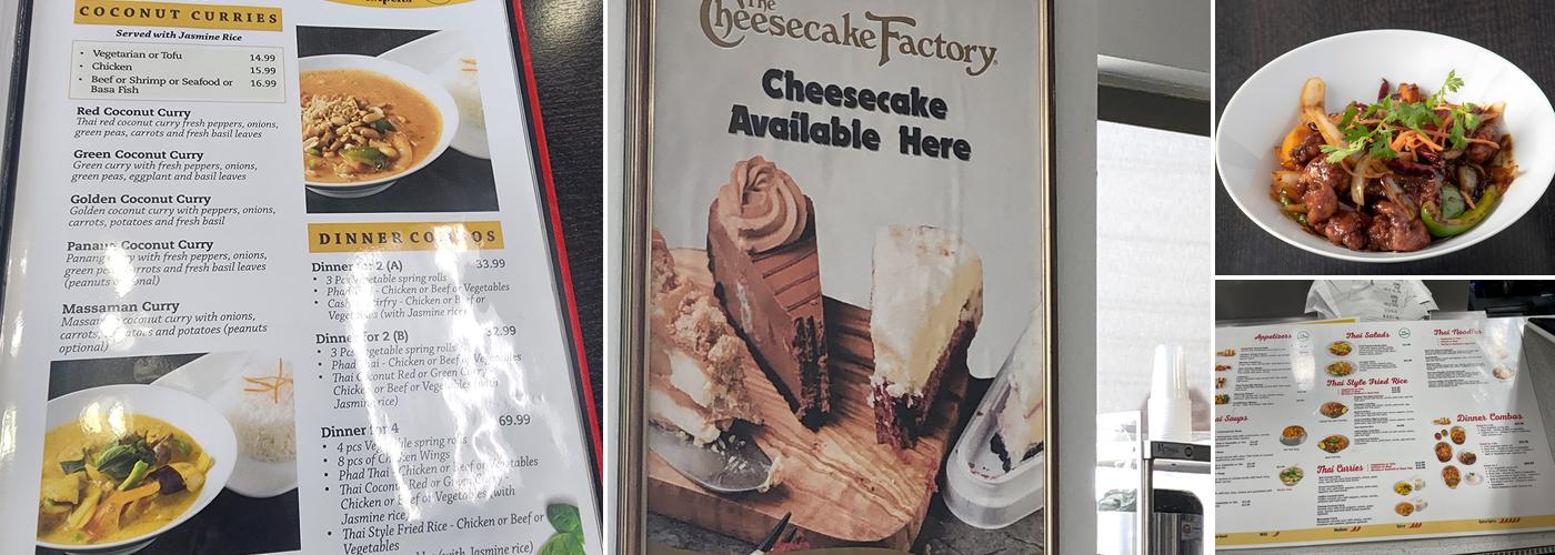 Thai Cuisine Experts Menu