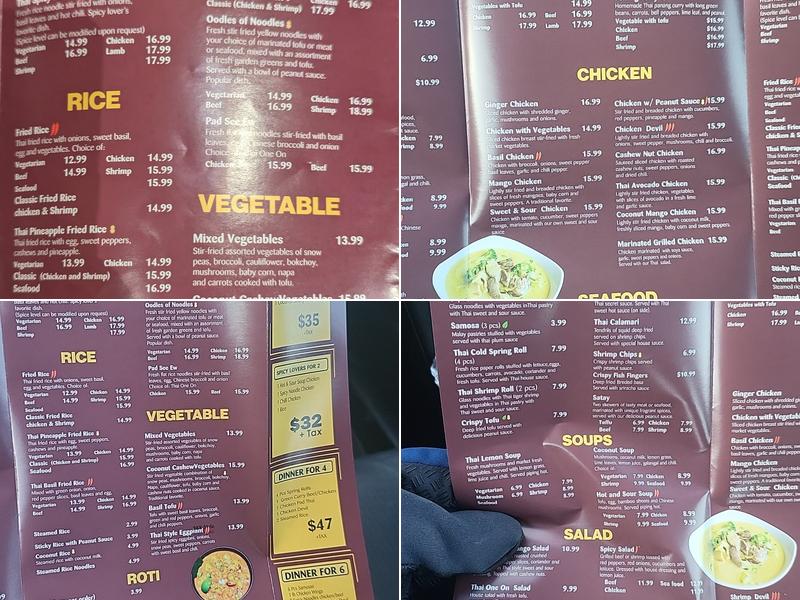 Thai One On Menu
