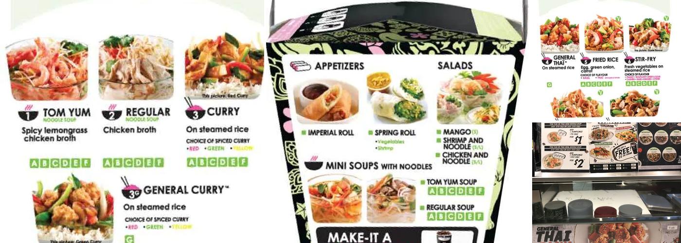 Thai Express Restaurant Pickering Menu