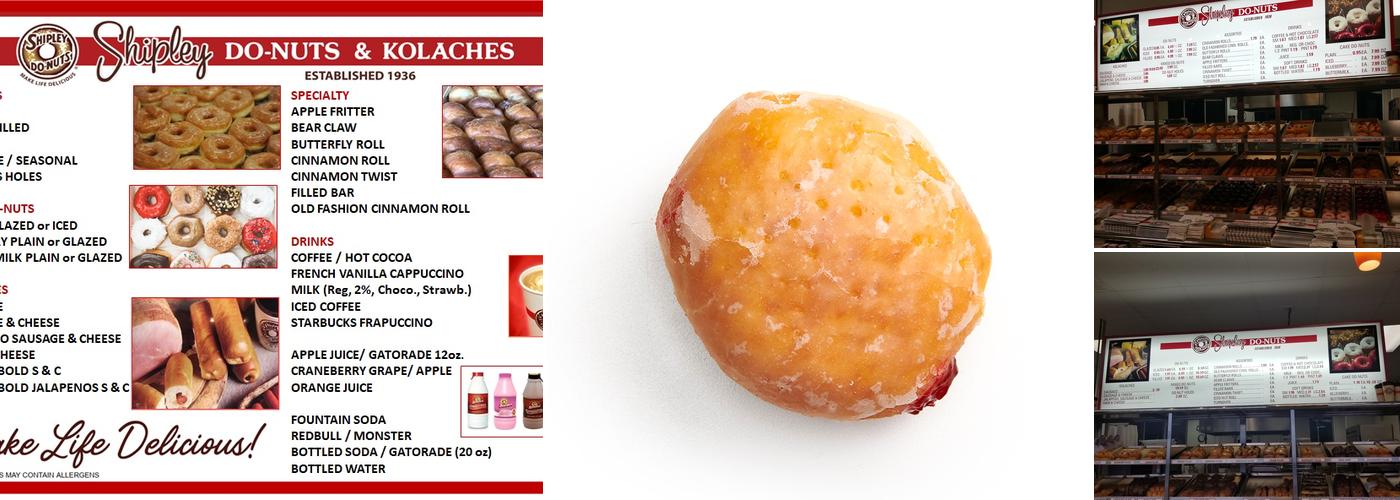 Shipley Do-Nuts Menu
