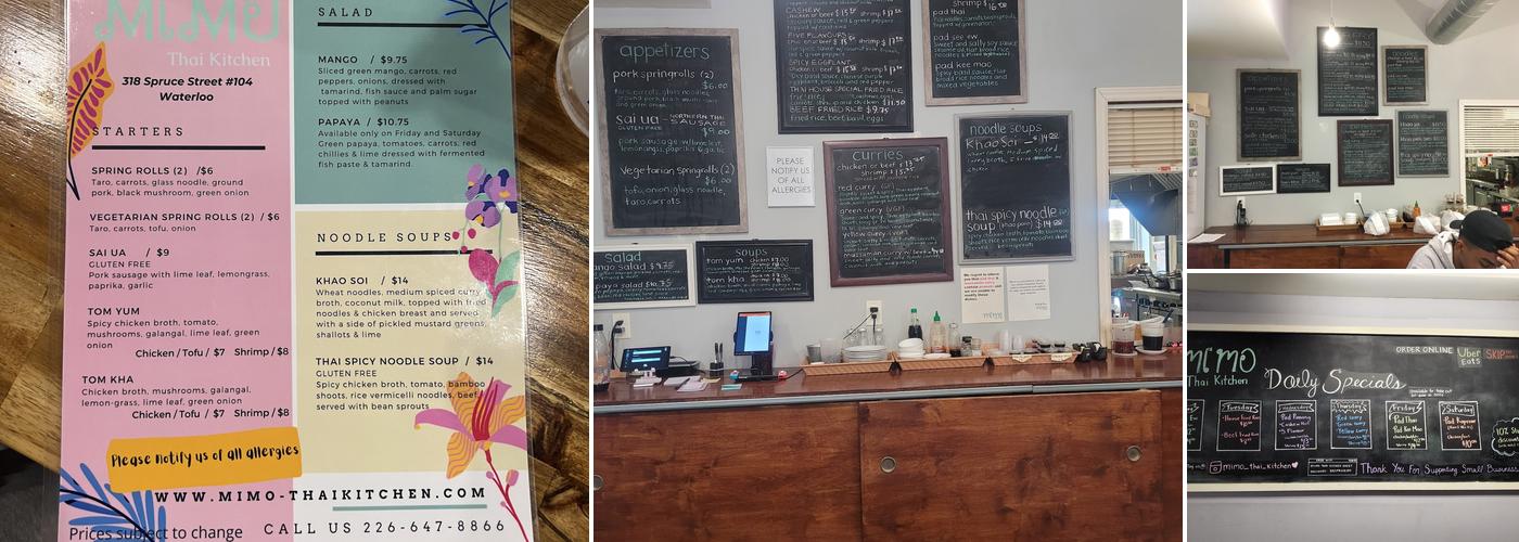 Mimo Thai Kitchen Menu