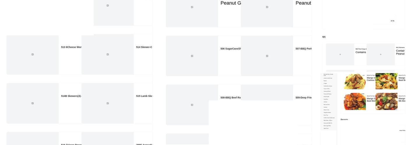 Pho Ben Thanh Restaurant Menu